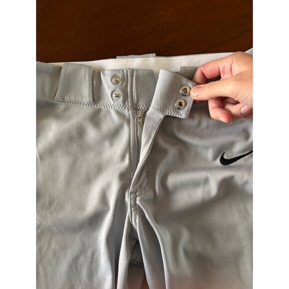 Nike Team Baseball Knickers Style Pants in Gray Size Boys Youth Small - Picture 4 of 12